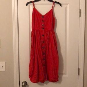 Red sundress